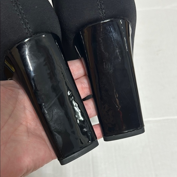 Boohoo ankle booties High Heel Sock Boots Wide fit size US 10      EU 41 or UK 8 - Picture 13 of 16